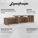 Ver imagem 3 de Rack Bancada para Tv 50 Pol 2 Portas B91 Montana Branco Novam