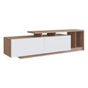 Ver imagem 1 de Rack Bancada para Tv 50 Pol 2 Portas B91 Montana Branco Novam