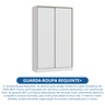 Guarda Roupa Modulado 2 Portas de Correr 2 Gavetas Requinte 100% MDF - 9