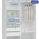 Ver imagem 7 de Guarda Roupa Modulado 2 Portas de Correr 2 Gavetas Requinte 100% MDF Branco/Line
