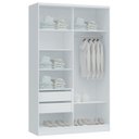 Ver imagem 4 de Guarda Roupa Modulado 2 Portas de Correr 2 Gavetas Requinte 100% MDF