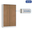Ver imagem 6 de Guarda Roupa Modulado 2 Portas de Correr 2 Gavetas Requinte 100% MDF Branco/Macadâmia