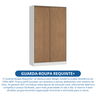 Guarda Roupa Modulado 2 Portas de Correr 2 Gavetas Requinte 100% MDF - 9
