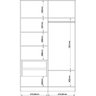 Guarda Roupa Modulado 2 Portas de Correr 2 Gavetas Requinte - 4