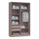 Ver imagem 3 de Guarda Roupa Modulado 2 Portas de Correr 2 Gavetas Requinte 100% MDF Duna