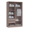 Guarda Roupa Modulado 2 Portas de Correr 2 Gavetas Requinte 100% MDF - 4