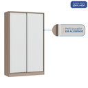 Ver imagem 6 de Guarda Roupa Modulado 2 Portas de Correr 2 Gavetas Requinte 100% MDF Duna/Branco