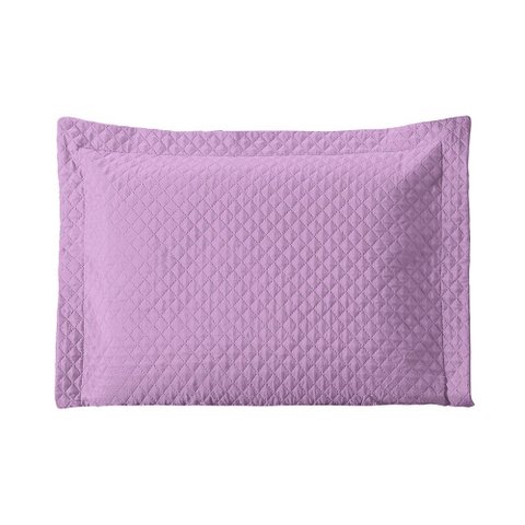 Porta Travesseiro Prime 70x50cm Matelado com Debrum:Lilás