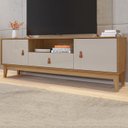 Ver imagem 2 de Rack Para Sala 160 CM 011096 Cedro Off White DCASA