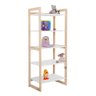 Estante Infantil Alta para Livros e Brinquedos Diversos 64x150cm Colorê Branco - 2