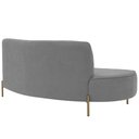 Ver imagem 7 de Sofá Orgânico 02 Lugares 150cm Argos Pés Ouro Fosco Linho Cinza - Nexta Casa