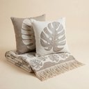 Ver imagem 3 de Kit Manta e Almofadas Decorativas para Sofá Chade Caramelo - Nexta Casa