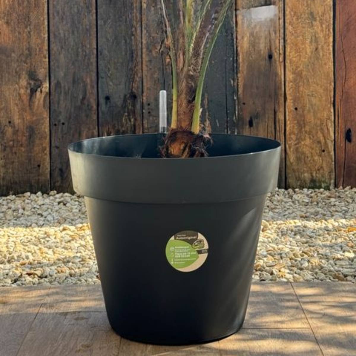 Vaso Autoirrigável Bari com Rodas 50 (54l) Preto Okla - 6