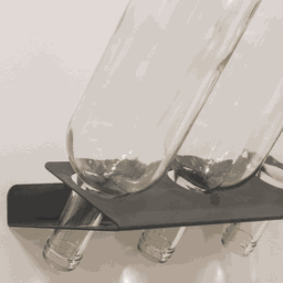 Adega Cinza Tripla de Parede Pequena para 3 Garrafas de Vinho Espumante Organize Masutti - 2