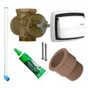 Ver imagem 3 de Kit Válvula Descarga Hydra Max 1.1/2" Acabamento Branco e Acessórios - 2550e112brk120