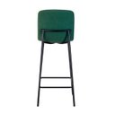 Ver imagem 7 de Banqueta para Cozinha Pés em Aço Celeste Verde/Bouclê Oliva