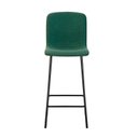 Ver imagem 5 de Banqueta para Cozinha Pés em Aço Celeste Verde/Bouclê Oliva