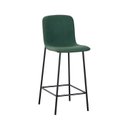 Ver imagem 2 de Banqueta para Cozinha Pés em Aço Celeste Verde/Bouclê Oliva