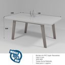 Ver imagem 5 de Mesa MDF/Vidro 130x90 Alba Bom Pastor