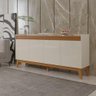 Buffet Aparador Ripado 4 Portas com Pés de Mdf Astúrias 180cm - 1