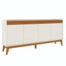 Buffet Aparador Ripado 4 Portas com Pés de Mdf Astúrias 180cm - 9