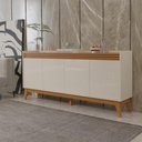 Ver imagem 1 de Buffet Aparador Ripado 4 Portas com Pés de Mdf Astúrias 180cm