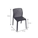 Ver imagem 4 de Cadeira Vega em Polipropileno - Produto Empilhável:preta