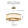 Pendente Soft Anel 55cm P/ Mesa Sala de Jantar Bancada Classic Lar Soft Anel 1150 - 4