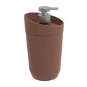 Ver imagem 3 de Kit Banheiro Crippa 4 Peças Porta Escova Porta Sabonete Líquido Porta Algodão e Saboneteira Bege