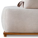 Ver imagem 6 de Sofá 2 Lugares 160cm Ilha Base Madeira Viero S06 Bouclê Bege - Mpozenato