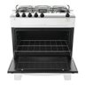Fogão 5 Bocas Branco com Mesa Inox Atlas Mônaco Top Bivolt - 3