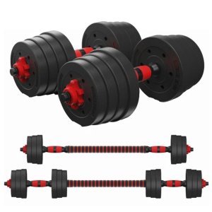 Halter Ajustavel Anilha 30kg Musculaçao Academia Dumbell Barra Treino Fit Exercicio Fisico