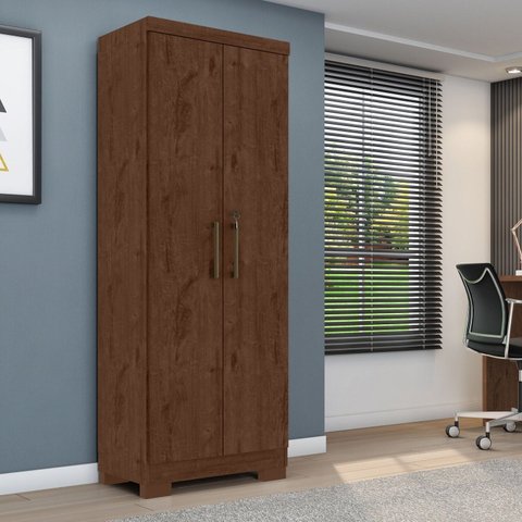 Armário Multiuso Max Plus 2 Portas Marrom/Jacaranda