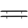 Kit 2 Prateleiras Suspensas para Cozinha Madesa 80 Cm com Mão Francesa - Preto - 6