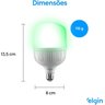 Lâmpada Inteligente 20w Smart Color Rgb Wifi Elgin - 3