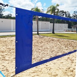 Rede Beach Tennis com banda lateral Zaka Azul 8,60m x 0,80m - 1