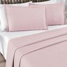 Colcha Cobre Leito Casal 3 Peças com Piquet Algodão Charm de Cama Box Cobreleito Rosa - 2