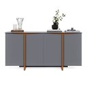 Ver imagem 1 de Buffet 4 Portas Flow Sense:cinza