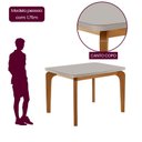 Ver imagem 7 de Conjunto Sala de Jantar Mesa Dublin Tampo em MDF e 4 Cadeiras Cleo Yescasa