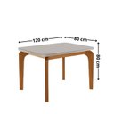 Ver imagem 3 de Conjunto Sala de Jantar Mesa Dublin Tampo em MDF e 4 Cadeiras Cleo Yescasa