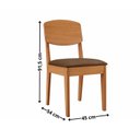 Ver imagem 4 de Conjunto Sala de Jantar Mesa Dublin Tampo em MDF e 4 Cadeiras Cleo Yescasa