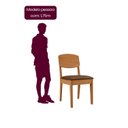 Ver imagem 6 de Conjunto Sala de Jantar Mesa Dublin Tampo em MDF e 4 Cadeiras Cleo Yescasa