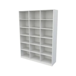 Estante Livreiro com 18 Nichos Organizador Expositor Prateleira - Branco - Cód.318 - 2