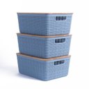 Ver imagem 1 de Jogo de Caixas de Organização 3 Peças Oikos