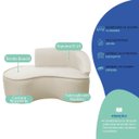 Ver imagem 6 de Kit Divã Recamier Orgânico Marrocos 150cm Lado Esquerdo e 1 Poltronas Amore Bouclé