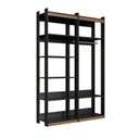 Ver imagem 2 de Guarda Roupa Aberto Closet 1 Modulo Cabideiro 1 Modulo Prateleira Wood 