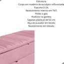 Ver imagem 2 de Calçadeira Baú Sapateira 160cm Ayla Veludo Tampo Reto