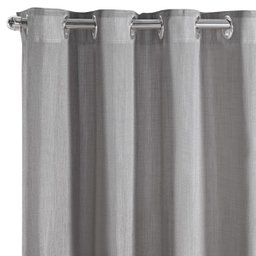 Cortina Voil Gaze Linho 4,00m X 2,70m para Porta Balcão Sala Quarto Moderno Cores Neutras Cinza - 2