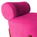 Ver imagem 5 de Poltrona Decorativa Mônaco Veludo Rosa Pink
