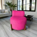 Ver imagem 7 de Poltrona Decorativa Mônaco Veludo Rosa Pink